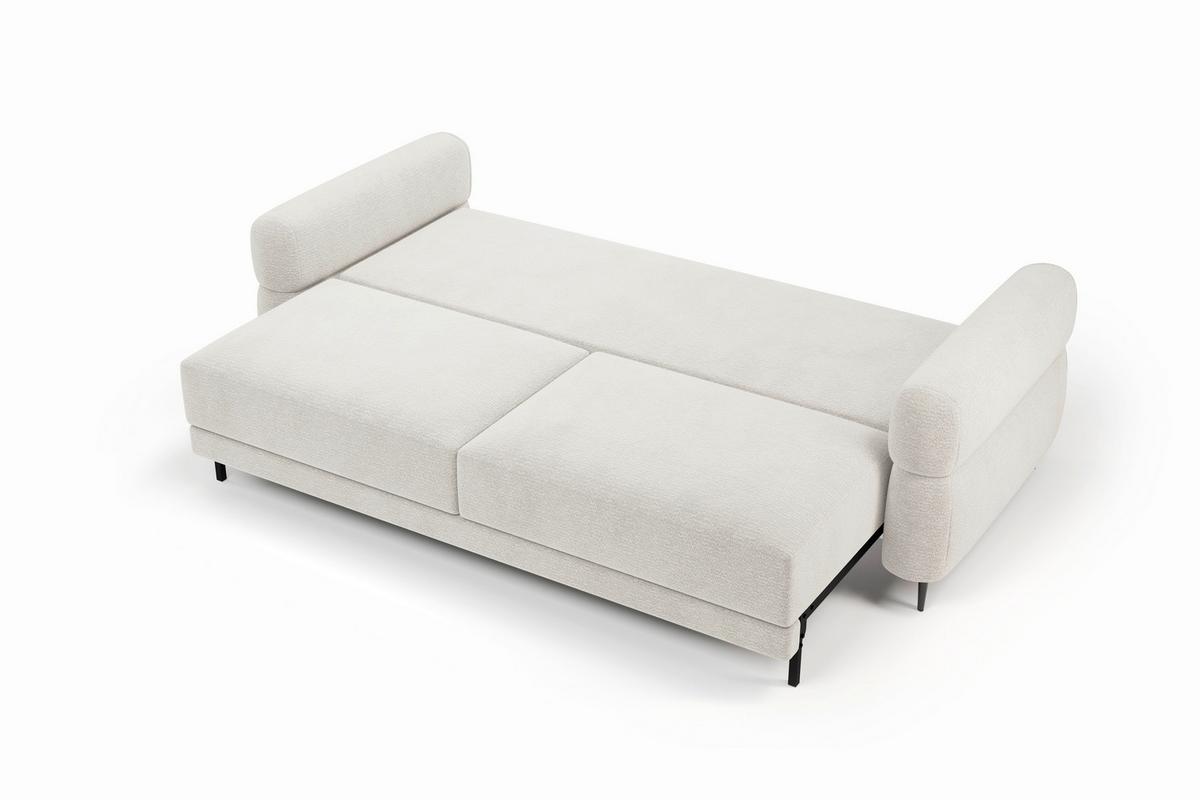 Schlafsofa Nordic Beige B: 232cm - Beige/Schwarz, Basics, Textil (232/94/102cm) - Livetastic