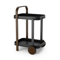 Servierwagen 1015392-048 - Walnussfarben/Schwarz, KONVENTIONELL, Metall (44/80/50cm) - Umbra