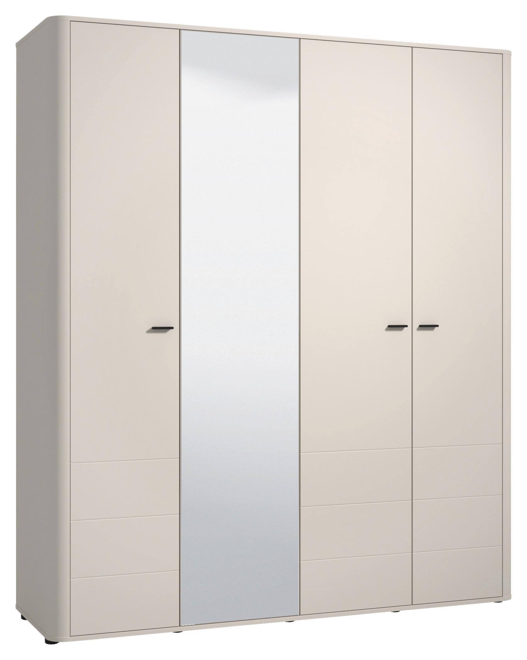 SKRIŇA S OTOČNÝMI DVERAMI CASHMIRA - kašmírová, Trend, kompozitné drevo (180/211/57cm) - Based