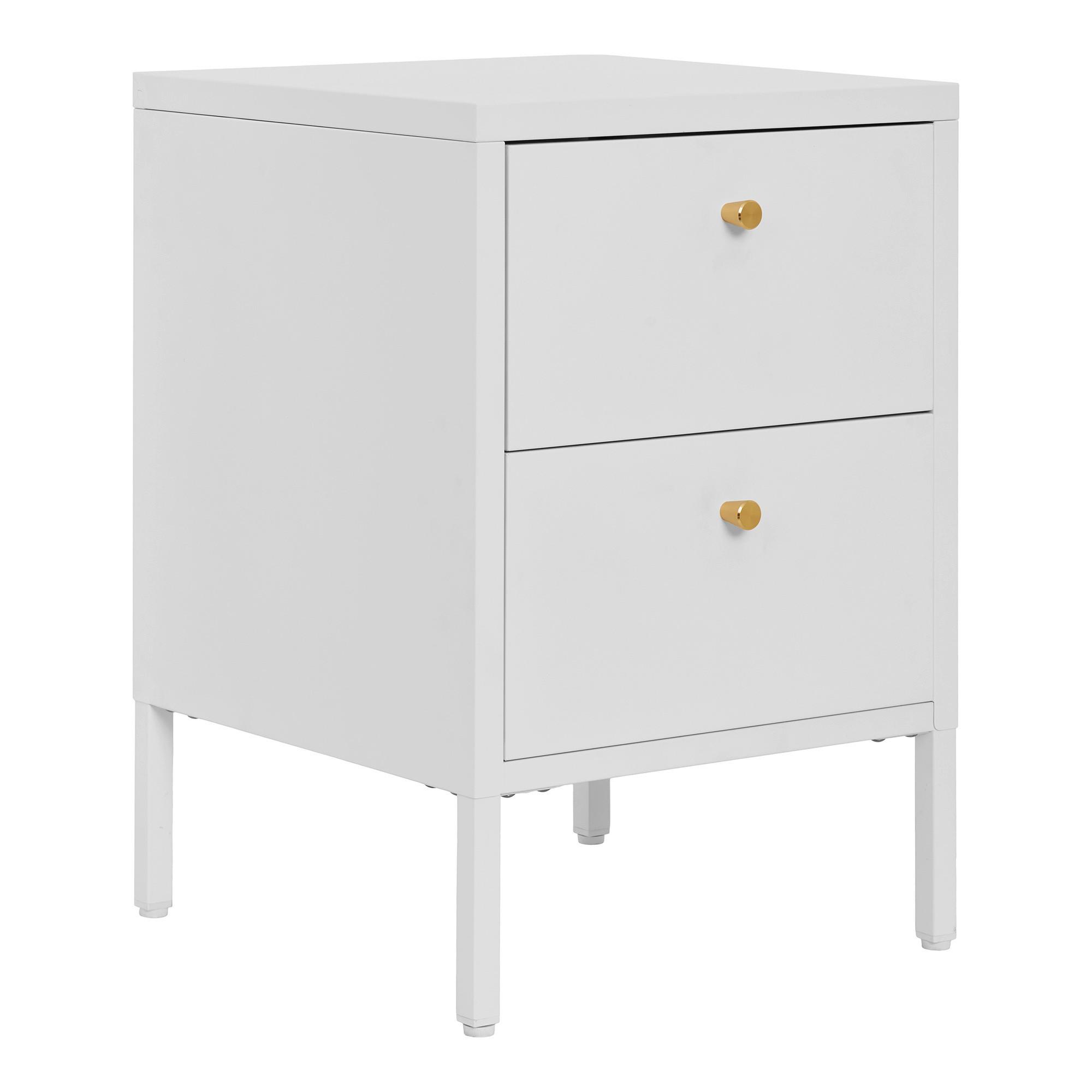 Kommode Dalby Chest Weiß B: 60cm - Weiß, Design, Metall (60/40/40cm) - MID.YOU