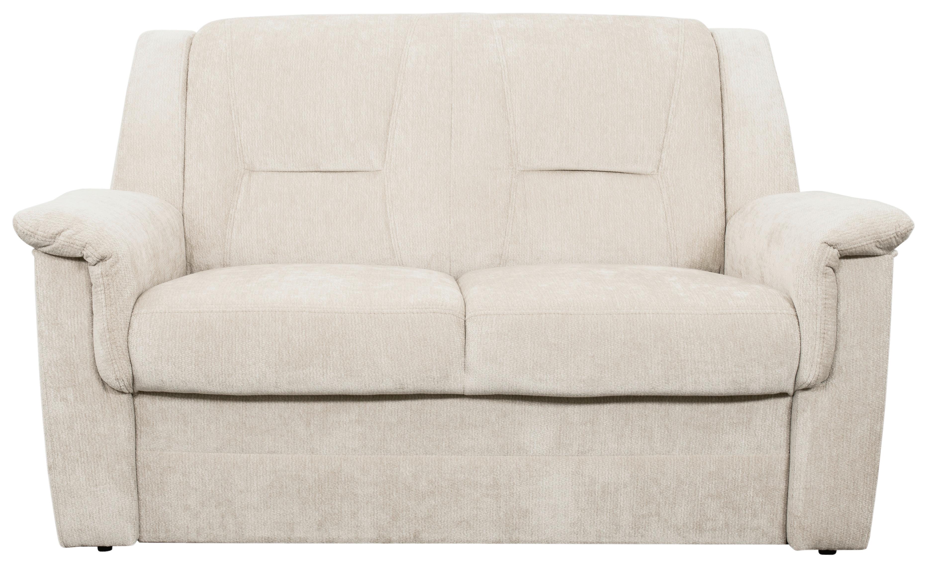 2-SITZER-SOFA Rafael, Creme B: 152 cm - Creme/Schwarz, Trend, Textil (152/95/95cm)