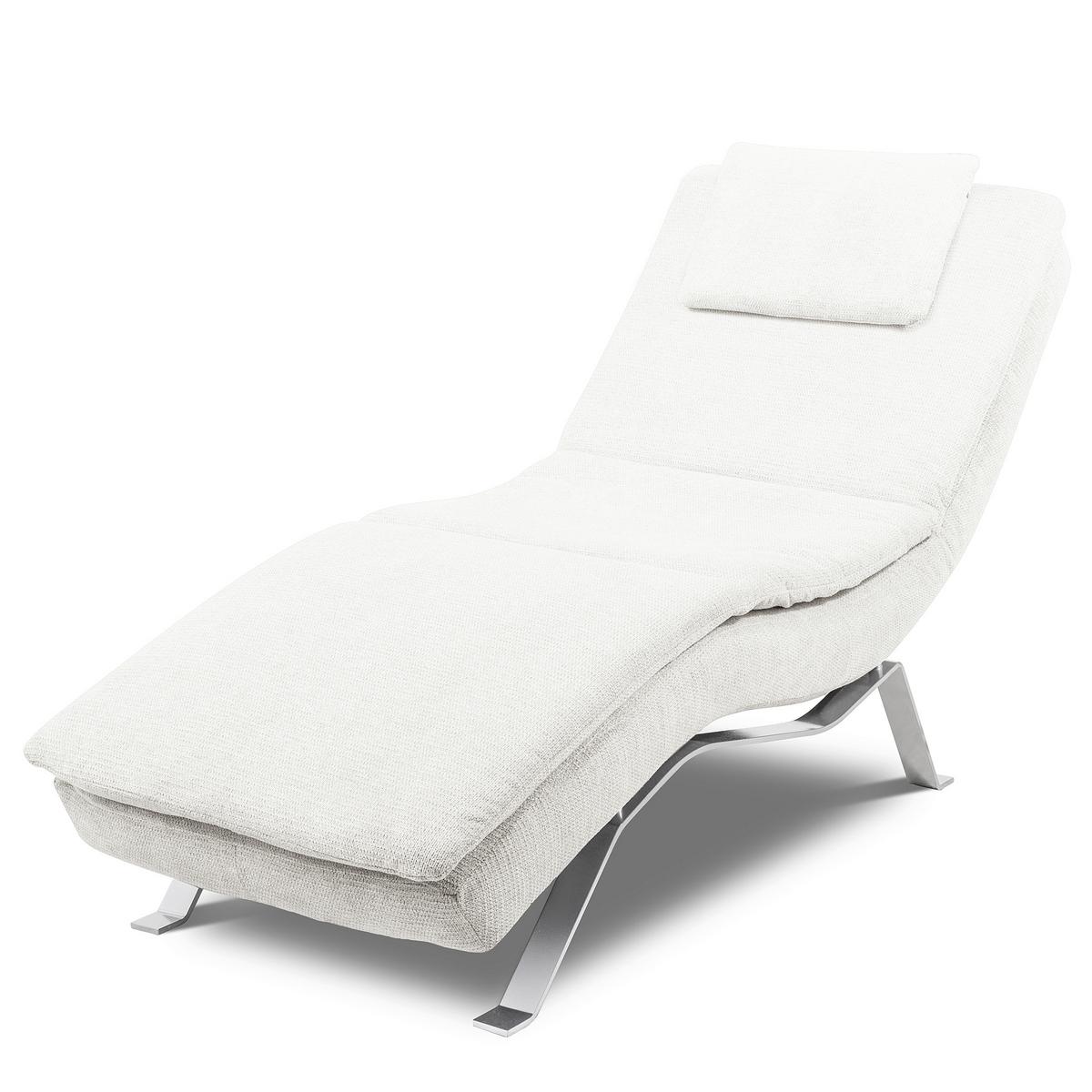 RELAXLIEGE Creme B: 65 cm - Silberfarben/Creme, Design, Textil (65/95/171cm) - Celina Home