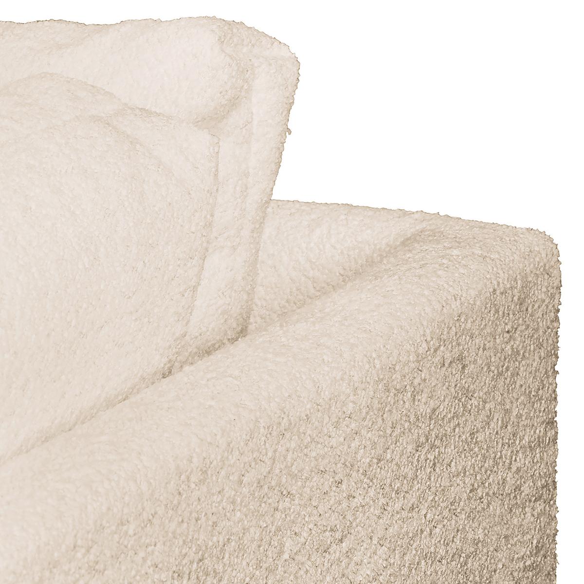 Ecksofa Ariella Weiß S: 231x161 cm - Naturfarben/Weiß, Design, Textil (231/161cm) - Livetastic