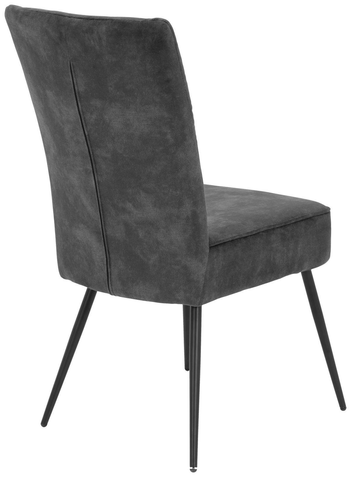 Négylábú Szék Jule I S - antracit, Konventionell, textil/fém (47/95/65cm)