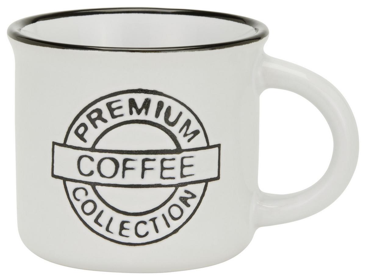 Espresso Csésze Rasmus - sárga/fekete, Modern, kerámia (0,1l) - Luca Bessoni