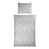 Bettwäsche Irina - Silberfarben/Weiß, MODERN, Textil - Luca Bessoni