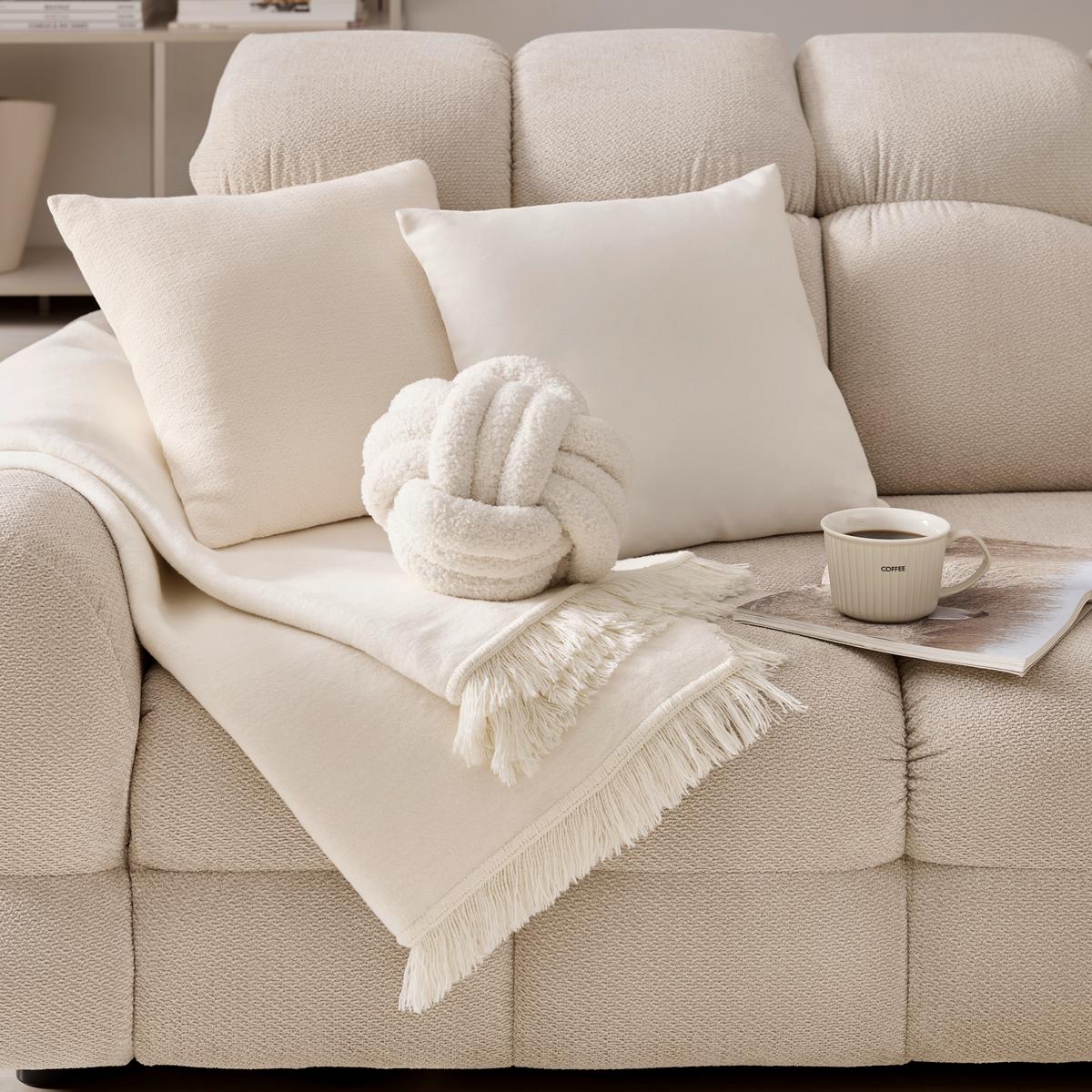 DEKA EL SOL, 150/200cm, bílá - bílá, textil (150/200cm) - Modern Living