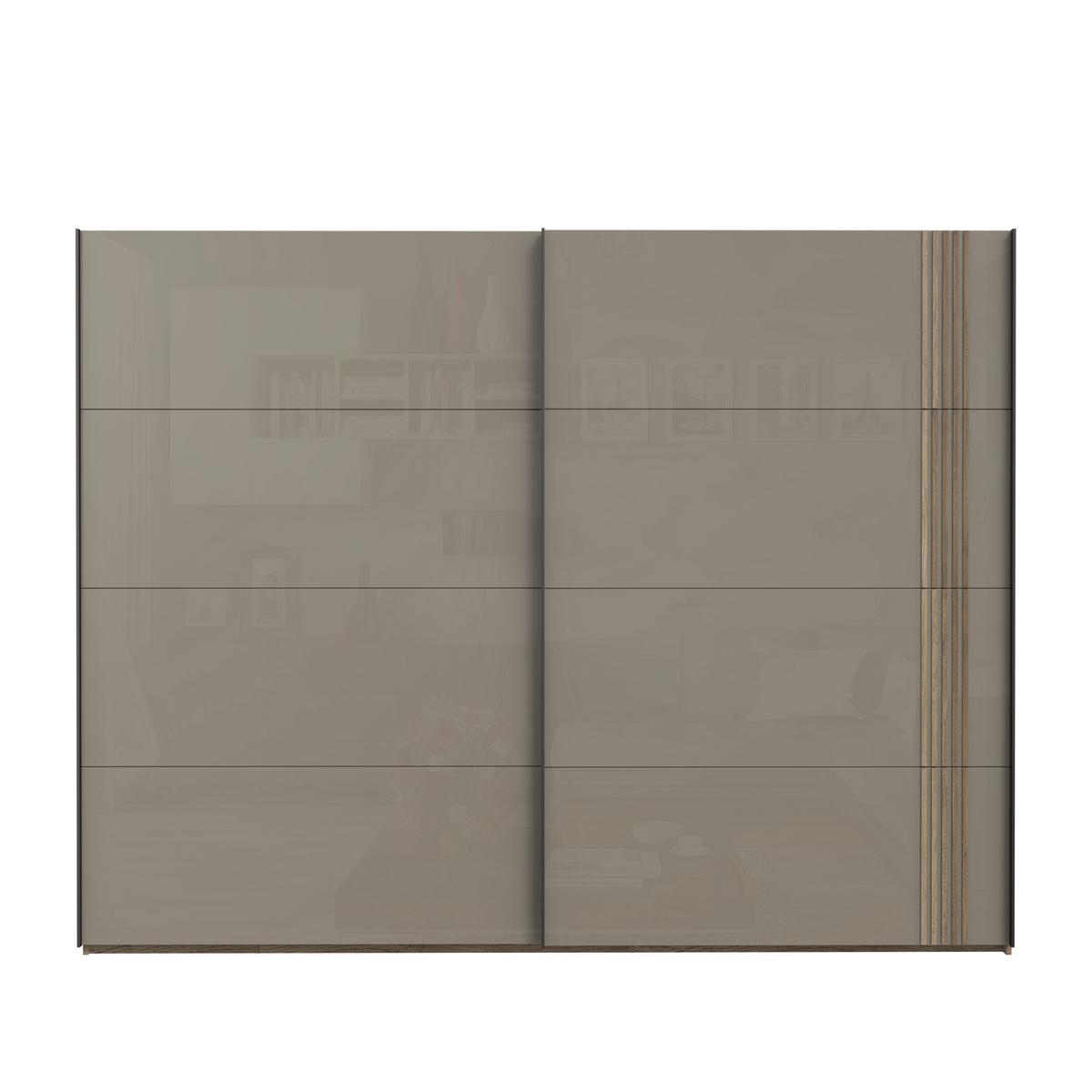 Függesztett Tolóajtós Szekrény Savona - bézs/tölgyfa, Lifestyle, faalapú anyag (220/210/61,2cm)
