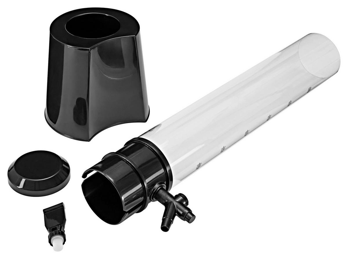 Getränkespender Easymaxx - Transparent/Schwarz, Basics, Kunststoff (20/18/76cm)