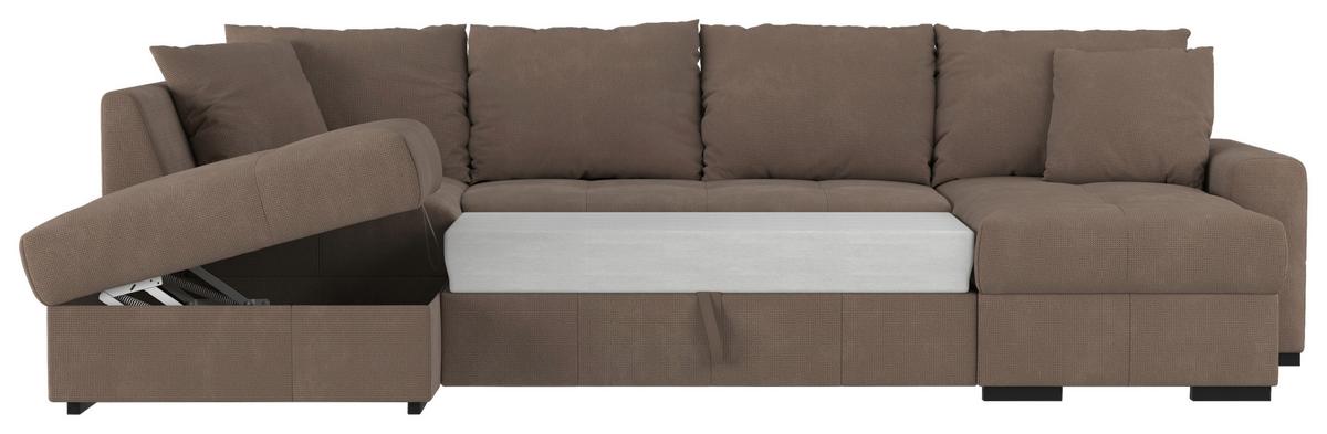 Sarokgarnitúra Bill Mm201 - szürke, Konventionell, textil (156/310/173cm)