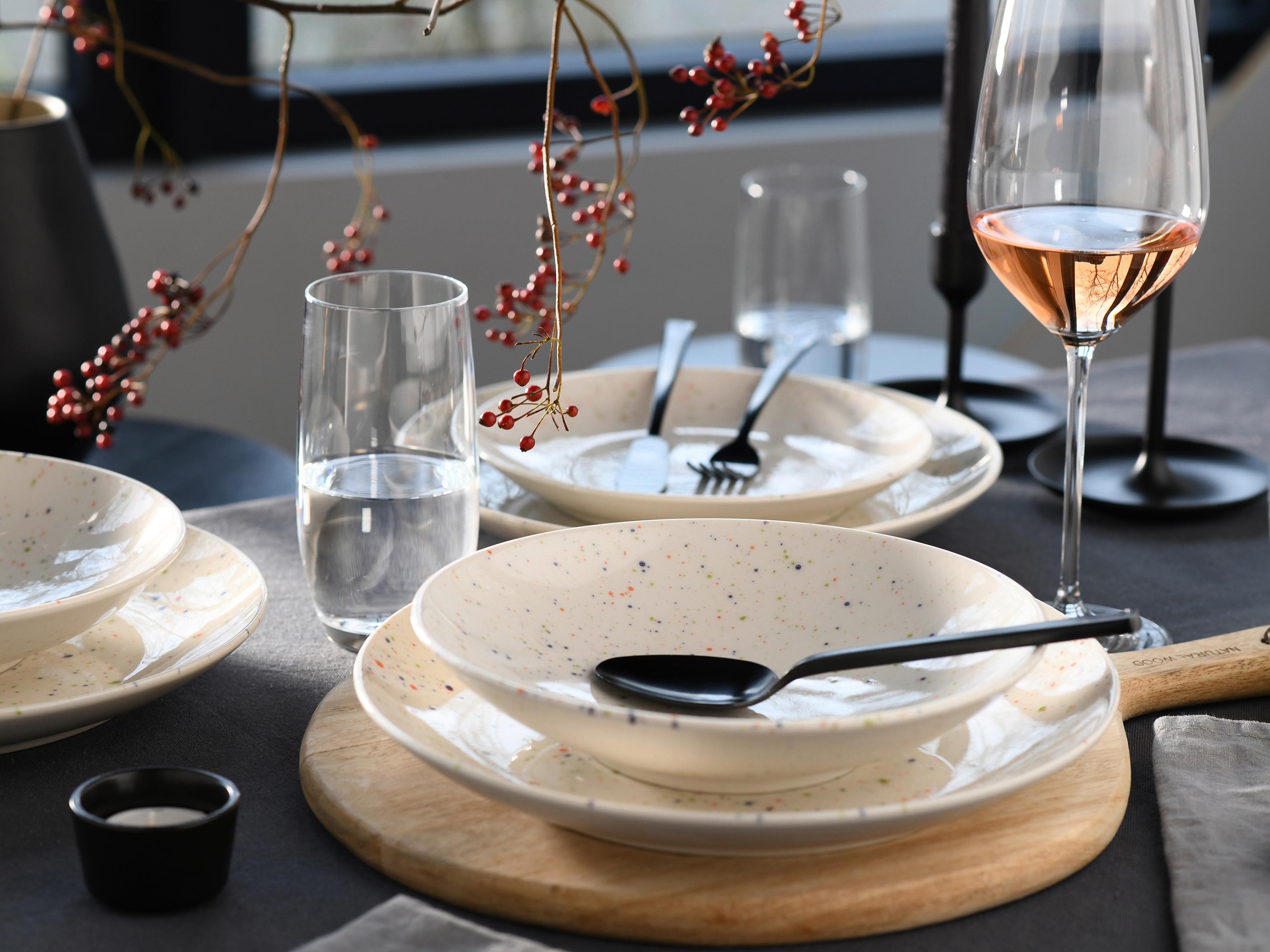 Tafelservice Confetti Creme 12--Teilig - Creme, Basics, Keramik - Creatable