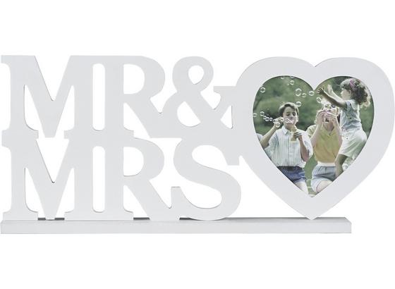 Rám Na Fotky Mr & Mrs - biela, Romantický / Vidiecky, kompozitné drevo/plast (45/20/4cm) - Mömax modern living Rám Na Fotky Mr & Mrs - biela, Romantický / Vidiecky, kompozitné drevo/plast (45/20/4cm) - Mömax modern living