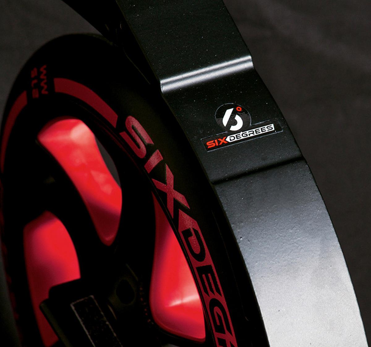 Scooter Six Degrees 513 Rot/ Schwarz Ø 230/215 Mm, Klappbar - Rot/Schwarz, Basics, Metall (93,5/34,5/105,5cm)