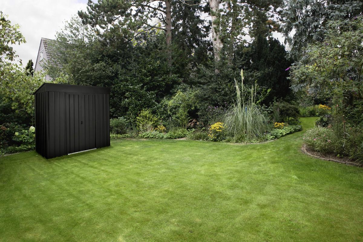 Gerätehaus ohne Boden 242x199x124 cm - Anthrazit, Basics, Metall (242/199/124cm)