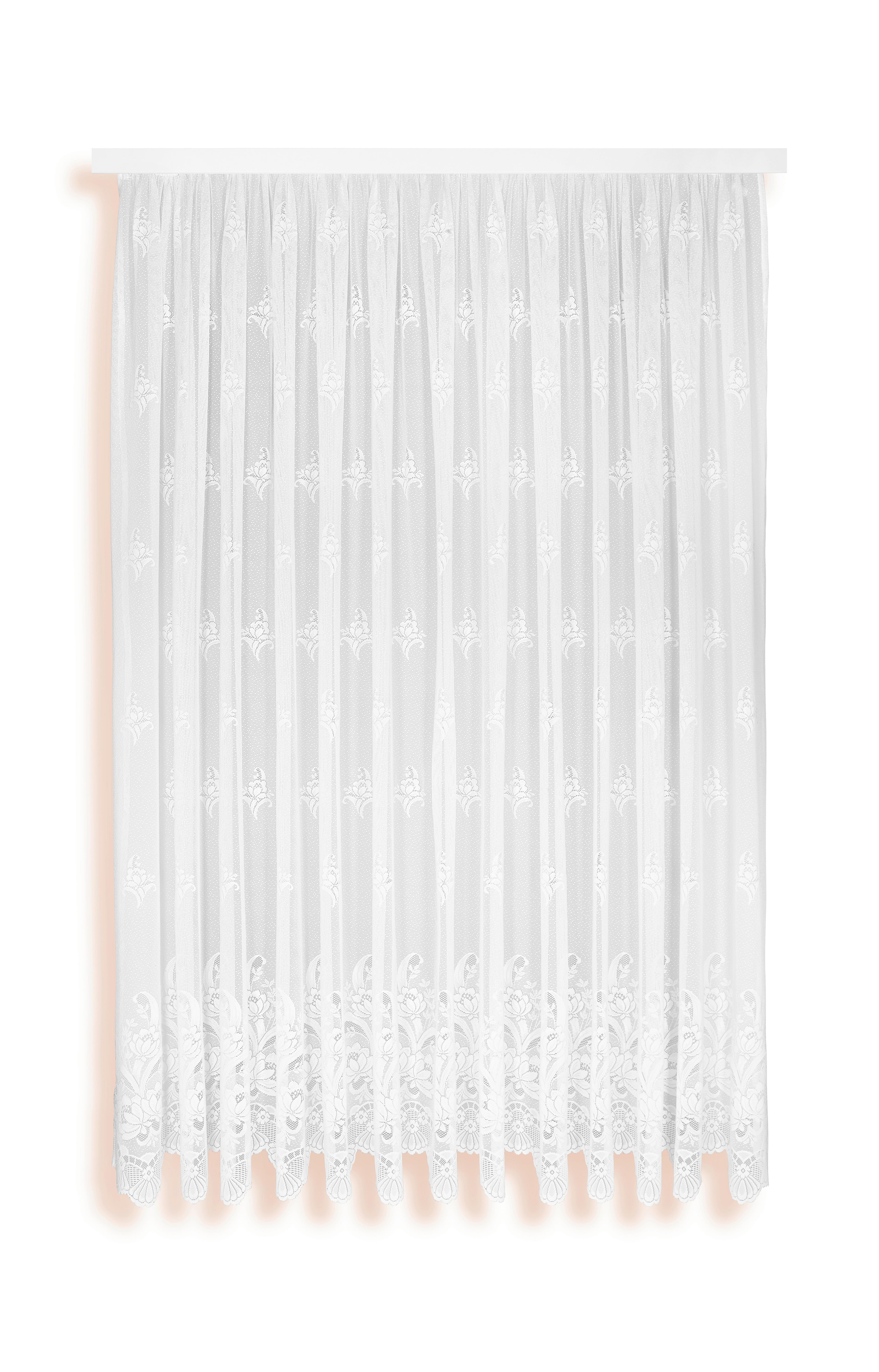 Záclona Andrea, Š/d: 450/175 Cm - bílá, Konvenční, textil (450/175cm) - Ondega