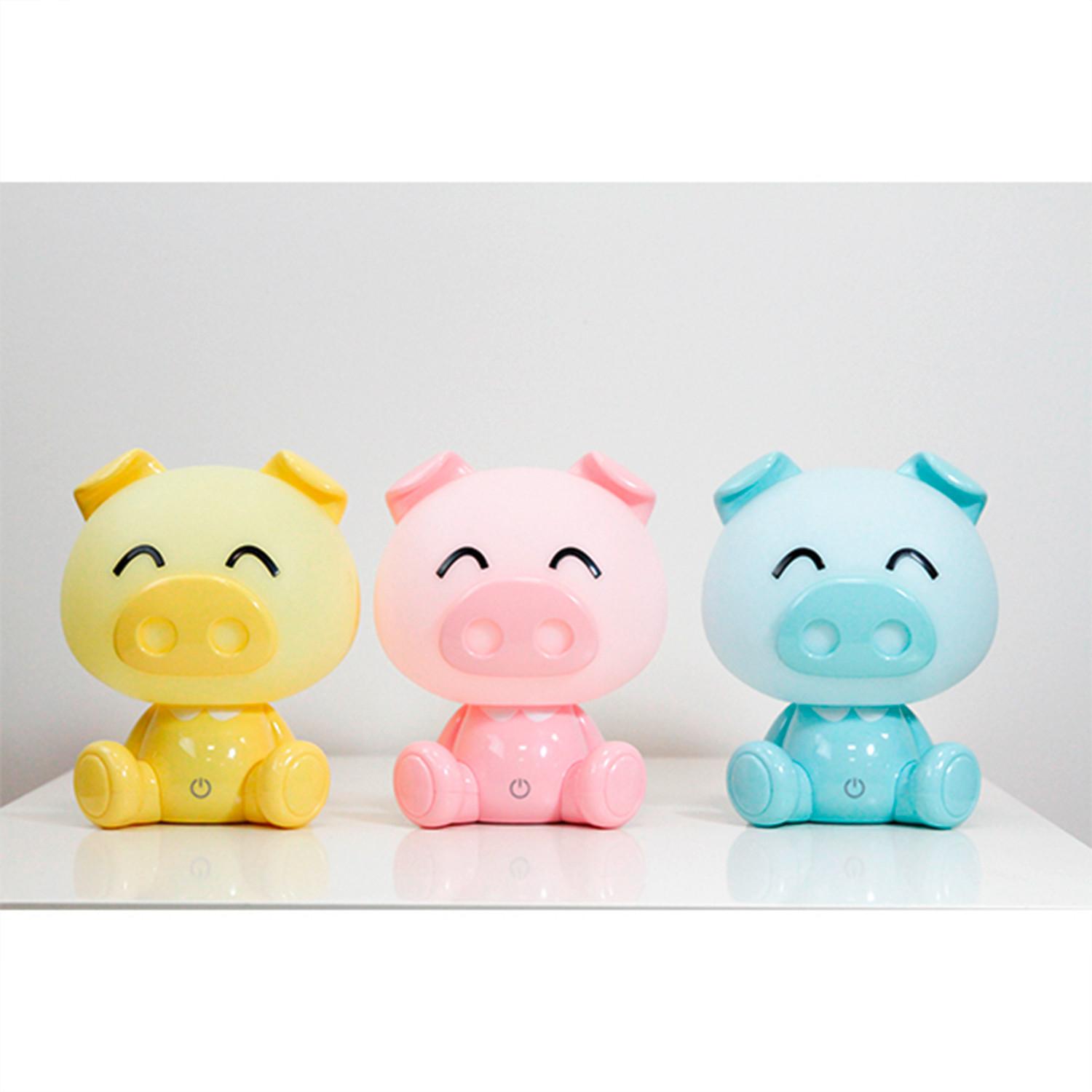Kindertischleuchte 074/lc - Hellblau, Basics, Kunststoff (15/15/19cm)