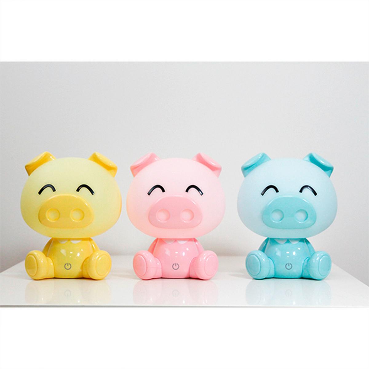 Kindertischleuchte 074/lc - Hellblau, Basics, Kunststoff (15/15/19cm)