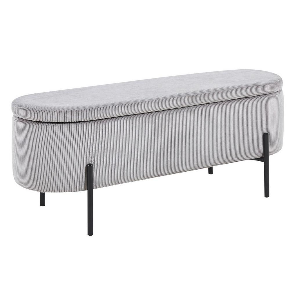 TRUHENBANK Hellgrau B: 110 cm