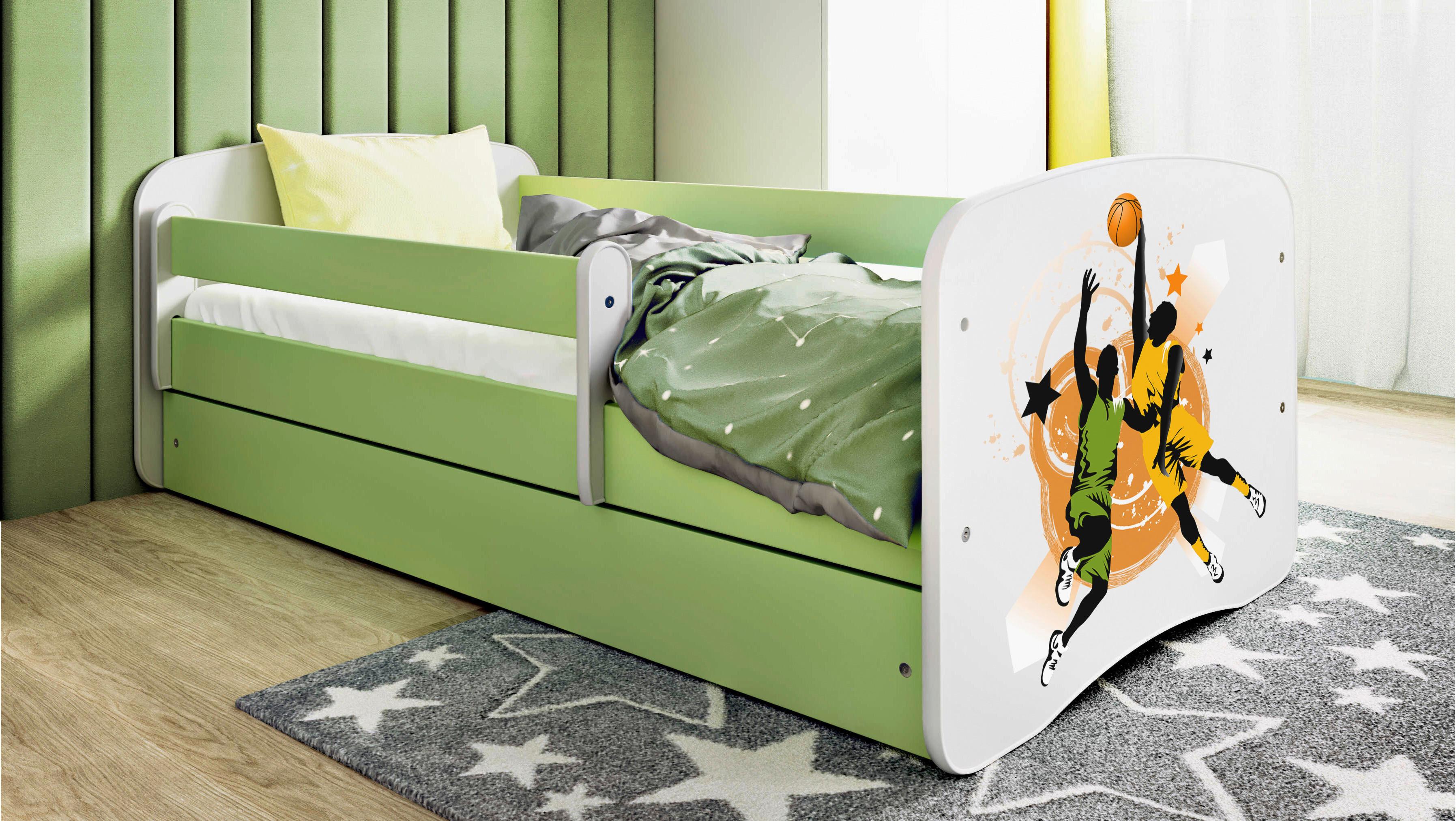 Kinder-/Juniorbett Babydreams inkl. Matratze 80x160 - Birkefarben/Weiß, MODERN, Holz/Holzwerkstoff (80/160cm) - MID.YOU