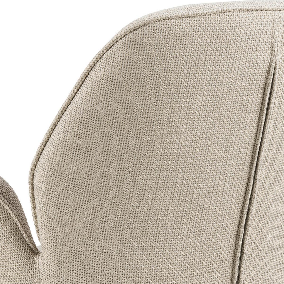 ŽIDLE S PODRUČKAMI AURA - černá/béžová, Design, kov/textil (60,5/90/62cm) - MID.YOU