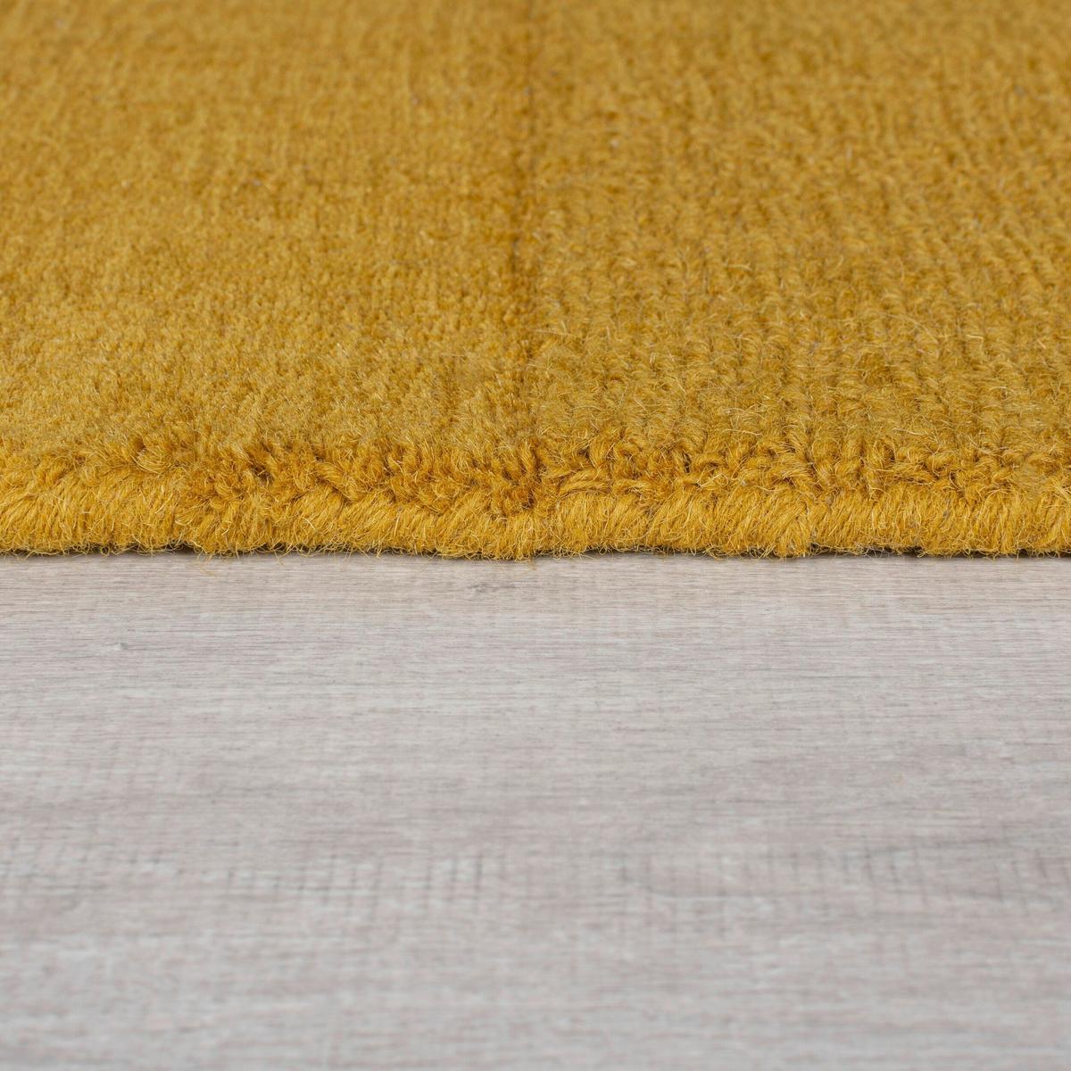 Wollteppich Demi Check Ombre Yello 200x290 - Gelb, Basics, Textil (200/290cm)