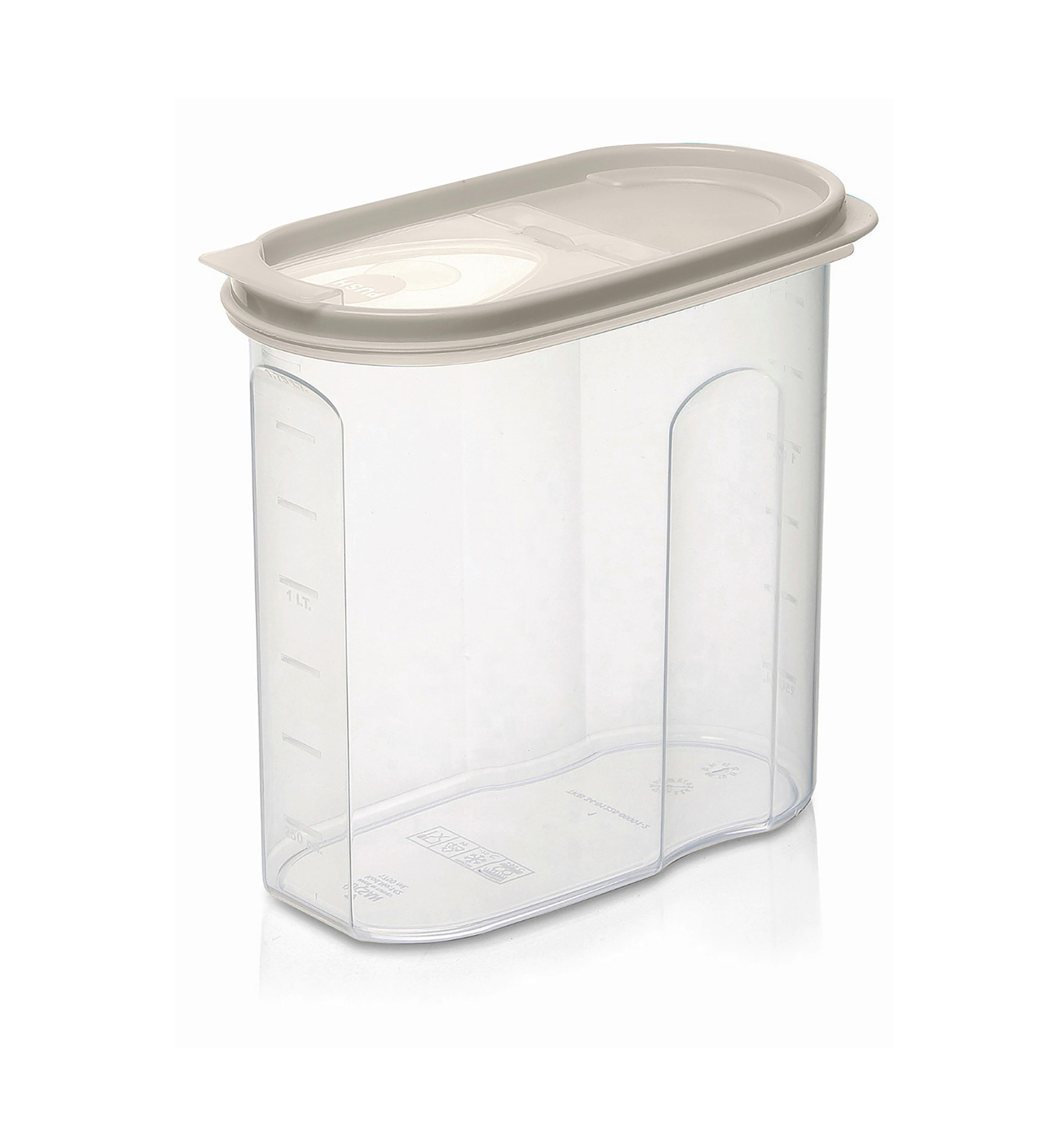 Vorratsdose Stefan Kunststoff 1,75 Liter, LxBxH: 18x9x17 cm - Transparent/Creme, Basics, Kunststoff (18/9/17cm) - James Wood
