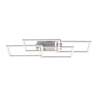 LED-Deckenleuchte Iven L: 70 cm dimmbar mit Memory-Funktion - Alufarben, Design, Kunststoff/Metall (70/34,5/9,5cm)