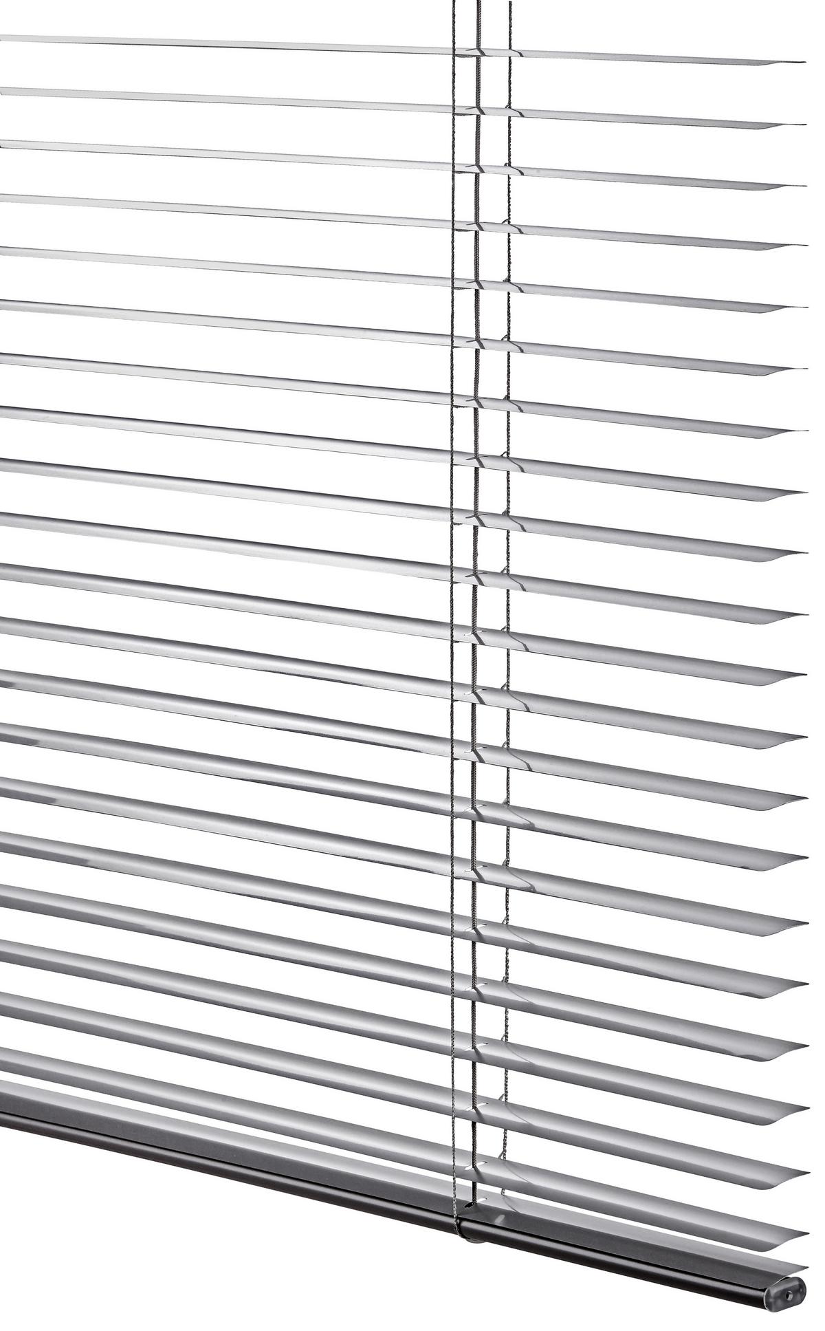 Jalousie Eva ca. 140x170 cm Aluminium Silber Schnurzug - Silberfarben, KONVENTIONELL, Metall (140/170cm) - Ondega