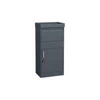 Paketbox Piet - Anthrazit, KONVENTIONELL, Metall (37/50/105cm)