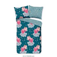 Kinderbettwäsche Princesse Multicolor 120x150 Cm - Multicolor, Trend, Textil (120/150cm)