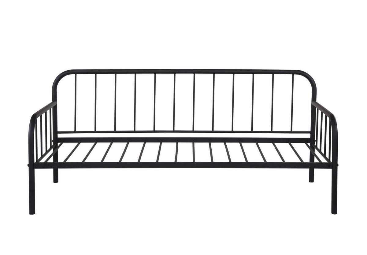 Kovová postel INDUSTRIAL - černá, Moderní, kov (90/200cm)