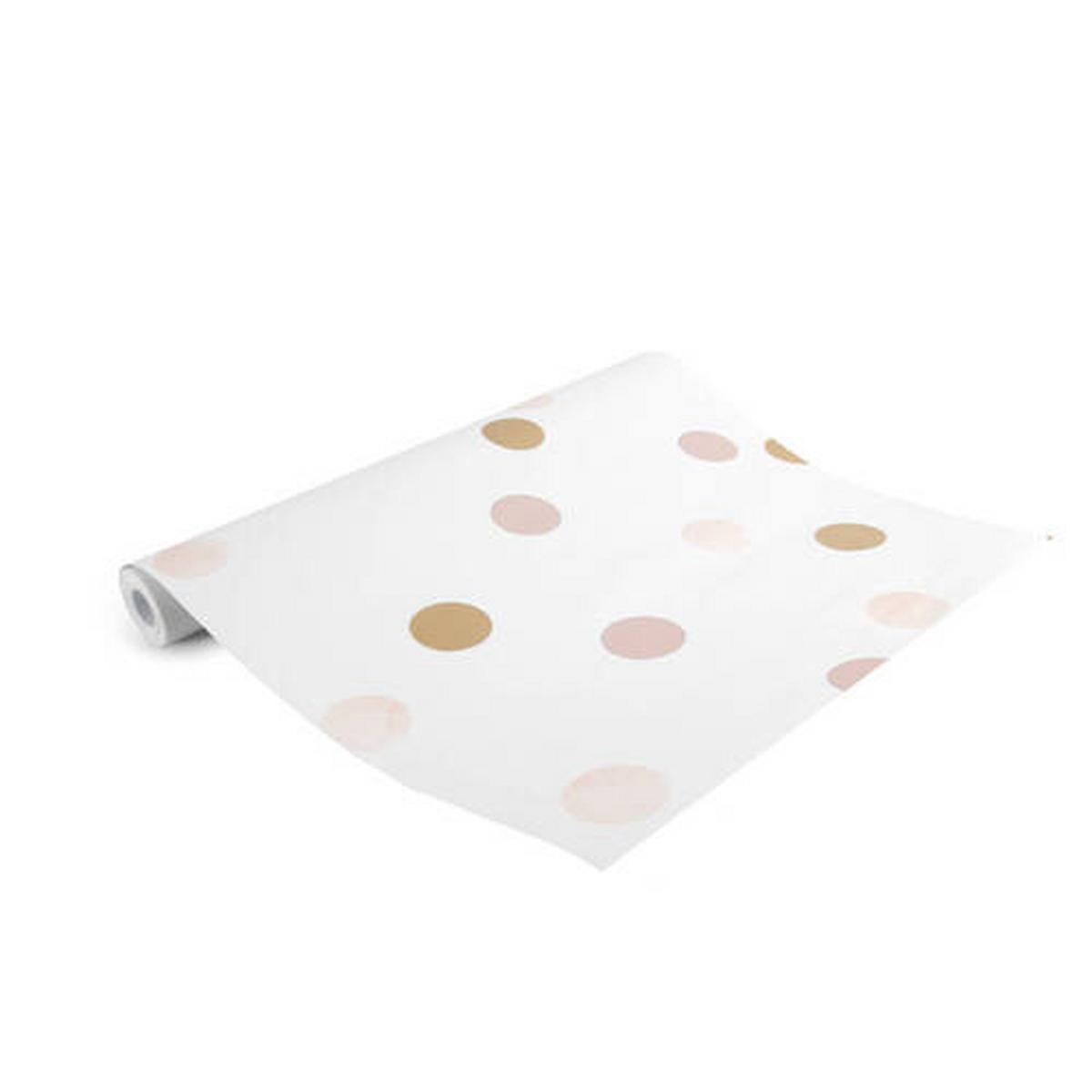 Vliestapete 108565 - Hellrosa/Multicolor, Basics, Papier/Kunststoff (52/1000cm)