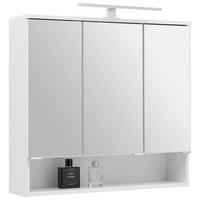 Spiegelschrank Fresh mit Led 2-Türig BxHxT: 60x75x20 cm - Weiß, KONVENTIONELL, Glas/Holzwerkstoff (80/75/20cm) - Ondega