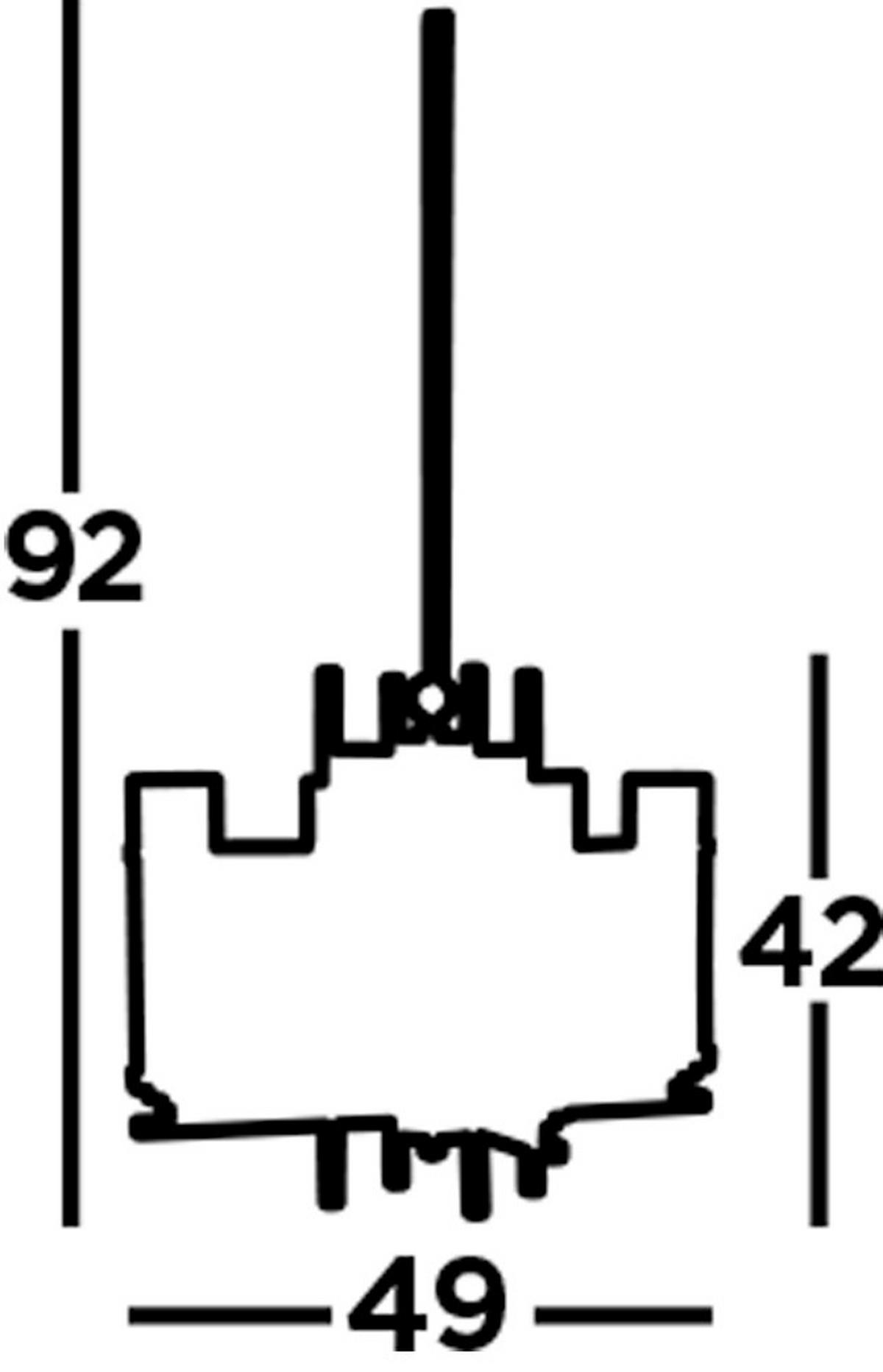 Hängeleuchte 3094-4cc - Chromfarben, Design, Glas/Metall (49/49/42-92cm)