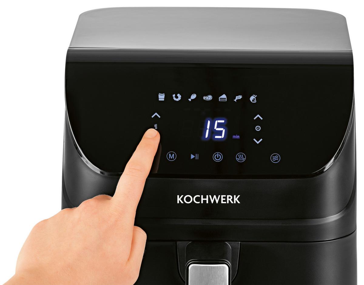 Heißluftfritteuse Rachs Kochwerk - Schwarz, Basics, Kunststoff/Metall (34/25/29,8cm)