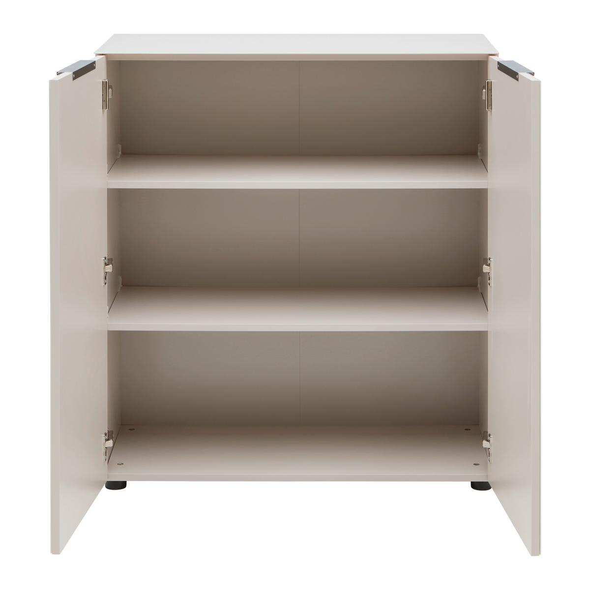 KOMODA SIENA -EXKLUSIV- - černá/kašmírová, Moderní, kov/kompozitní dřevo (90/99/40cm) - Mömax