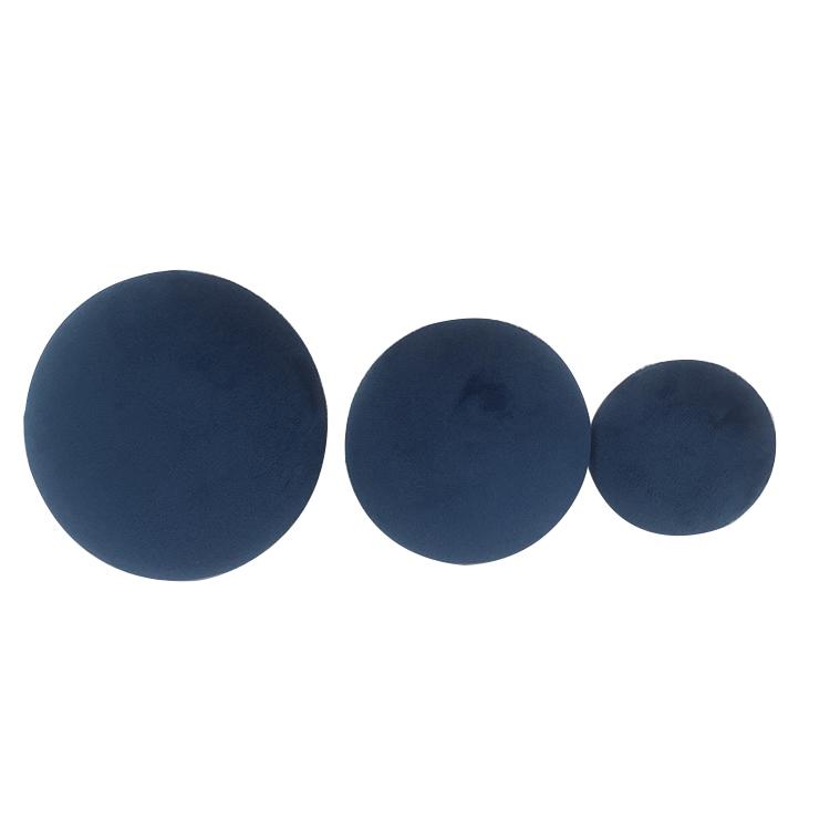 Haken Pamilla In Dunkelblau, 3er Set - tmavě modrá, Moderní, textil (10/8/6/6/6/5,4cm) - Modern Living