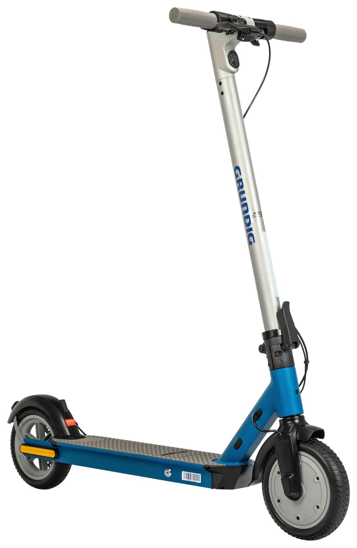 E-Scooter Grundig inkl. Digitaler Tachoanzeige - Blau/Grau, Basics, Kunststoff/Metall (116/43/114,5cm) - Grundig