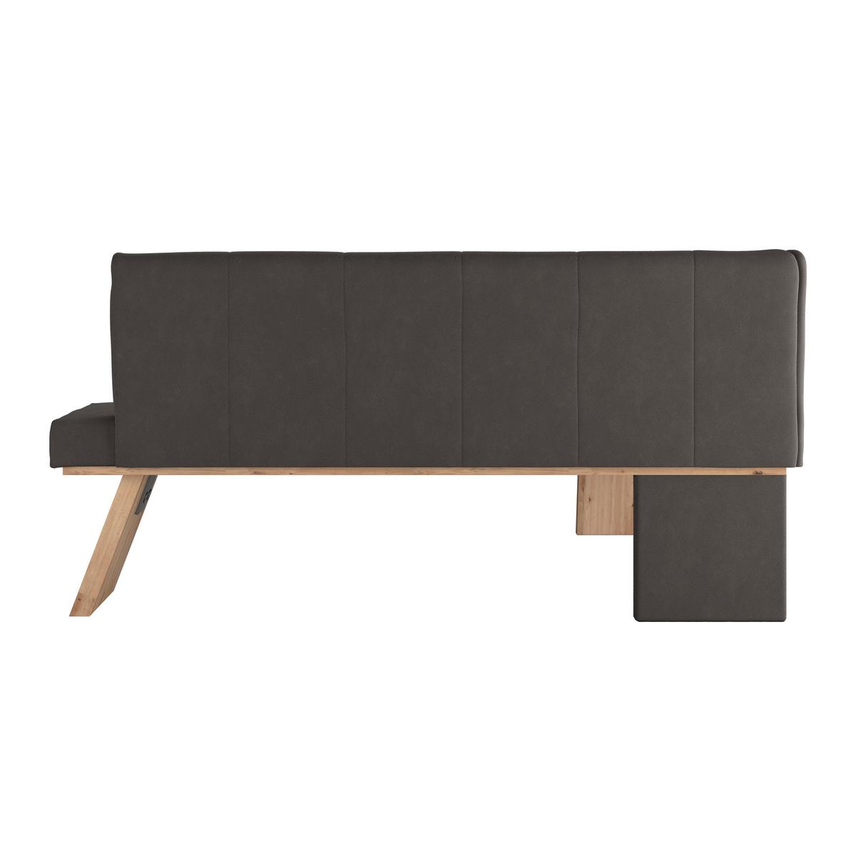 Eckbank  Emma Ii Webstoff Anthrazit, B: 150 Cm - Eichefarben/Anthrazit, KONVENTIONELL, Holzwerkstoff/Textil (150/185cm)