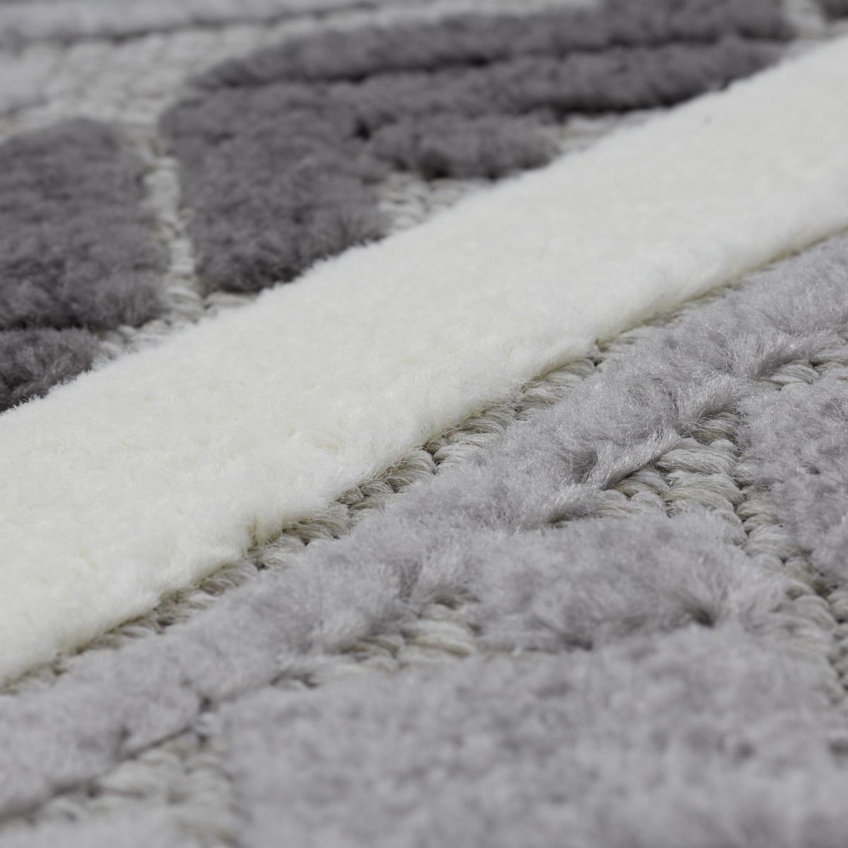 Flachwebteppich Grau Frisee Etta 120x170 Cm - Grau, ROMANTIK / LANDHAUS, Textil (120/170cm) - James Wood