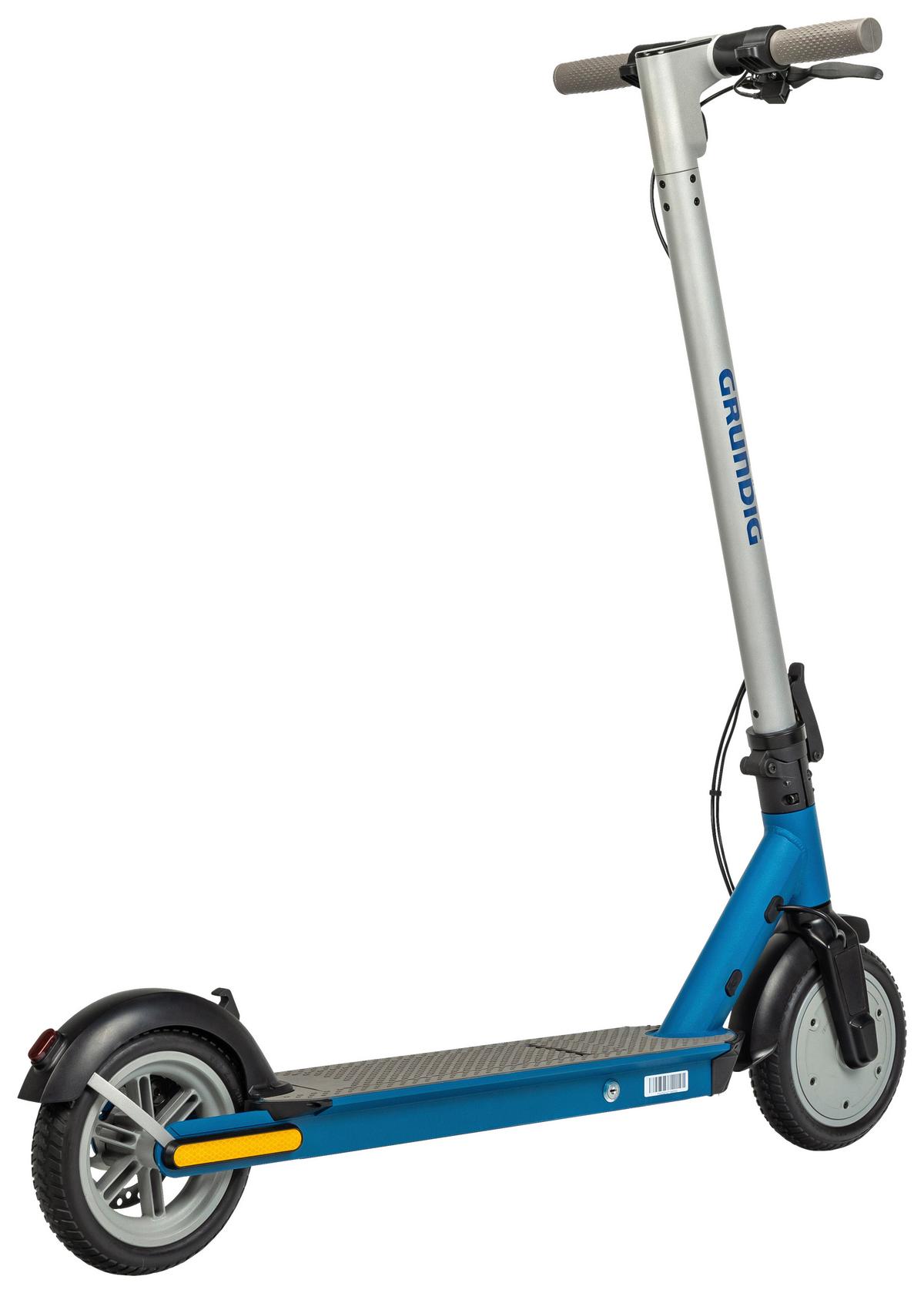 E-Scooter Grundig inkl. Digitaler Tachoanzeige - Blau/Grau, Basics, Kunststoff/Metall (116/43/114,5cm) - Grundig