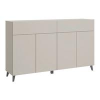 Sideboard Phuket kaschmir B: 160cm - Kaschmir/Schwarz, Design, Holzwerkstoff (160/95,4/39cm) - P & B