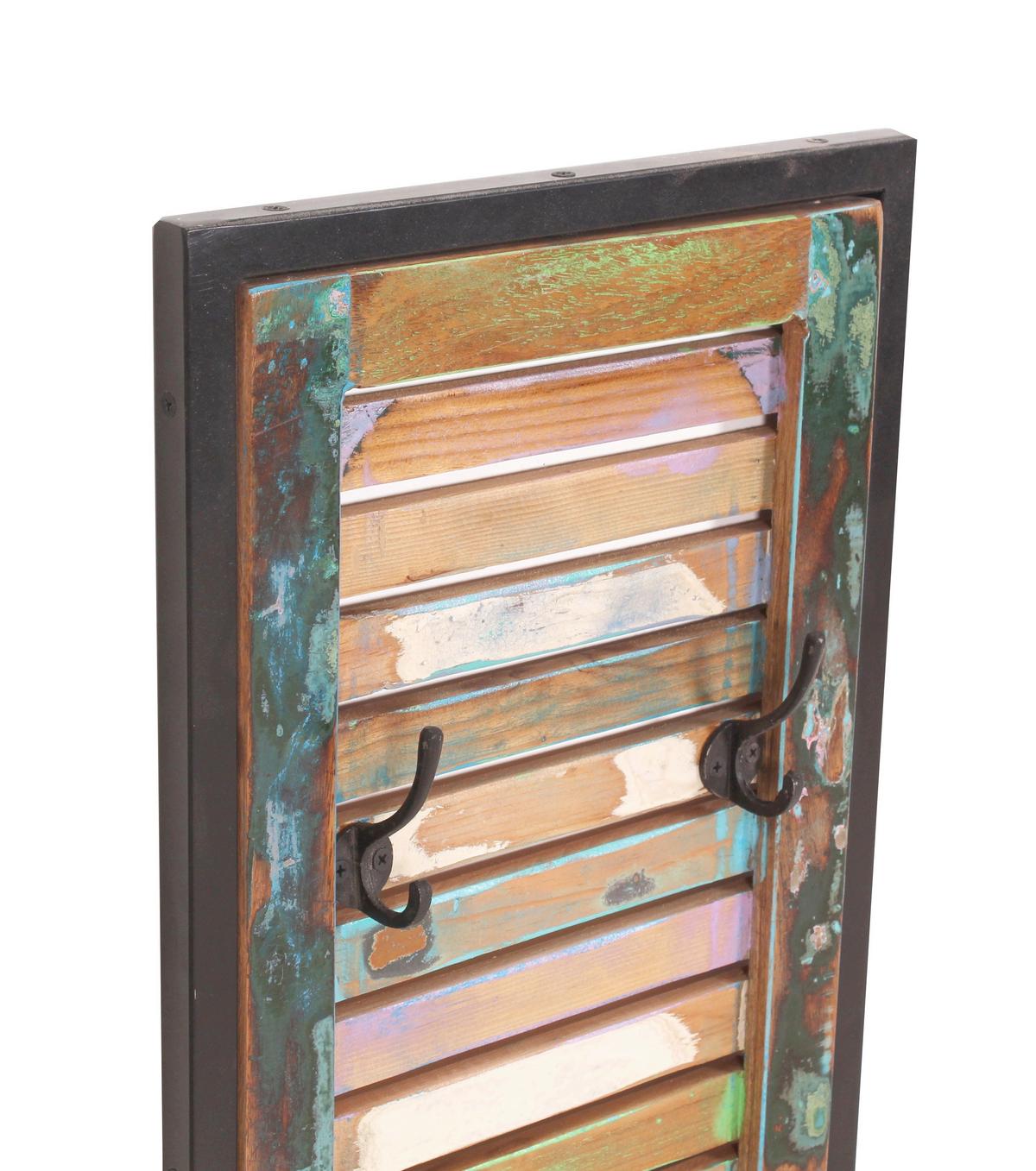 GARDEROBENPANEEL Multicolor/Schwarz B: 33cm - Multicolor/Schwarz, Design, Holz/Metall (33/99/8cm) - MID.YOU