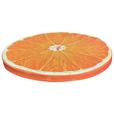 Sitzkissen Fruits - Orange, MODERN, Textil (38/2.5cm) - Luca Bessoni