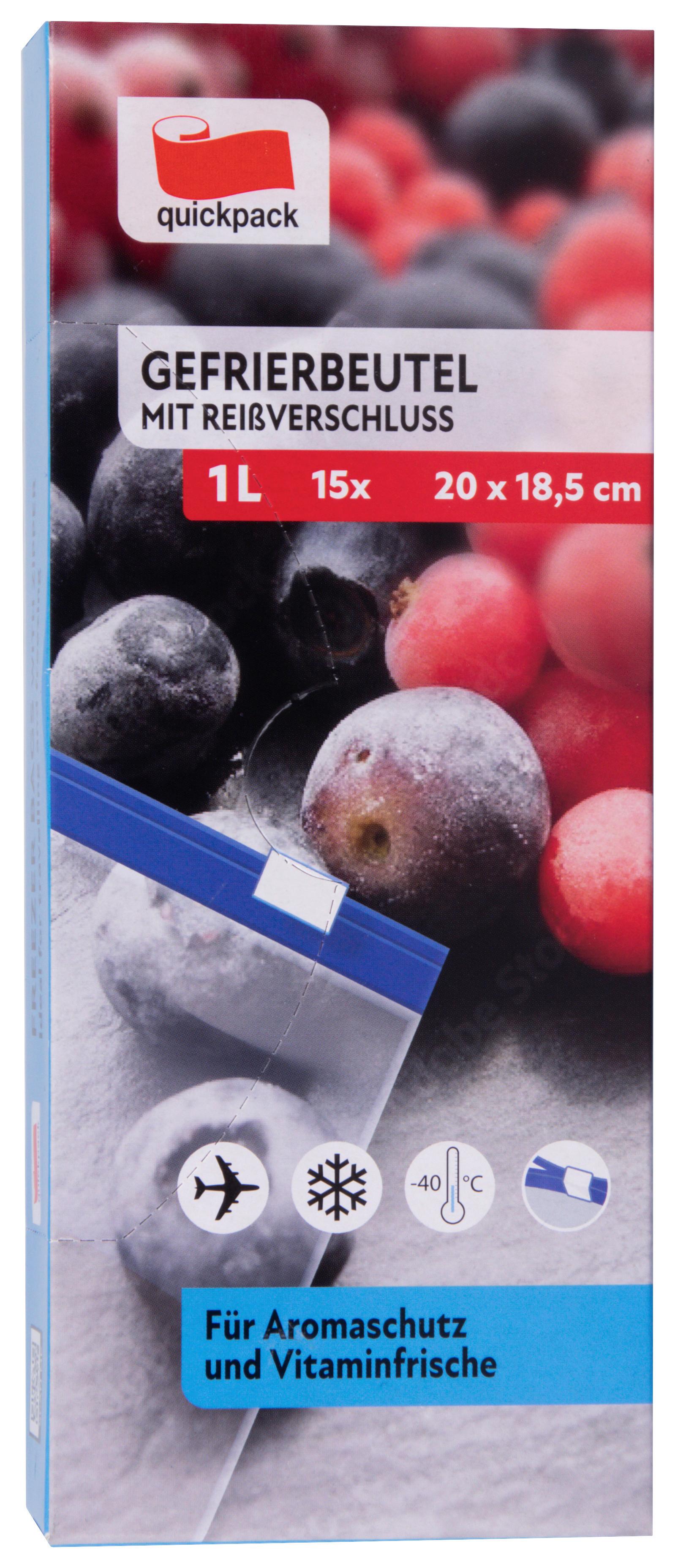 Mélyhűtő Zacskó 70517 Filip - áttetsző, Basics, műanyag (20/18cm) - Quick Pack