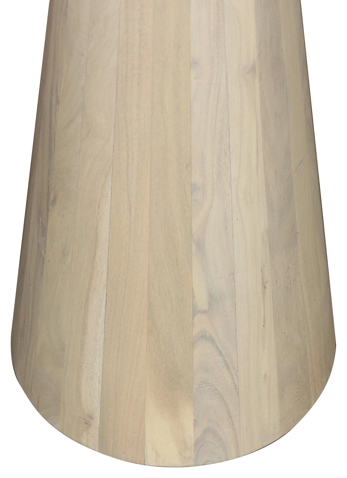 Beistelltisch Cone Weiß B: 40 cm - Schwarz/Weiß, Design, Holz (40/50/40cm) - MID.YOU