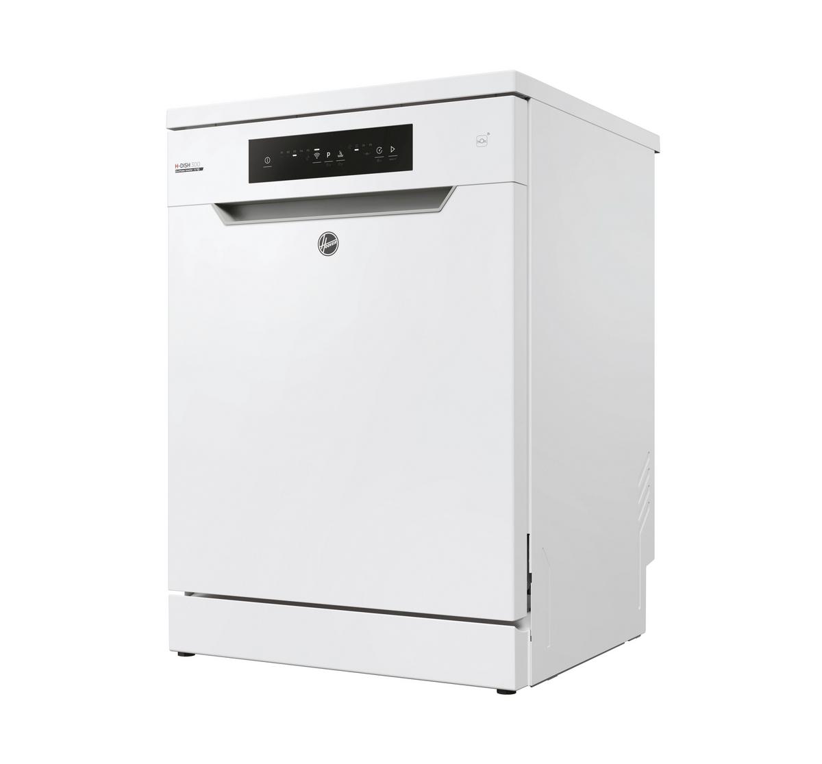 Geschirrspüler Hf3e7low B: 60 cm Freistehend Weiß - Weiß, Basics (60,0/85,0/60,0cm) - Hoover