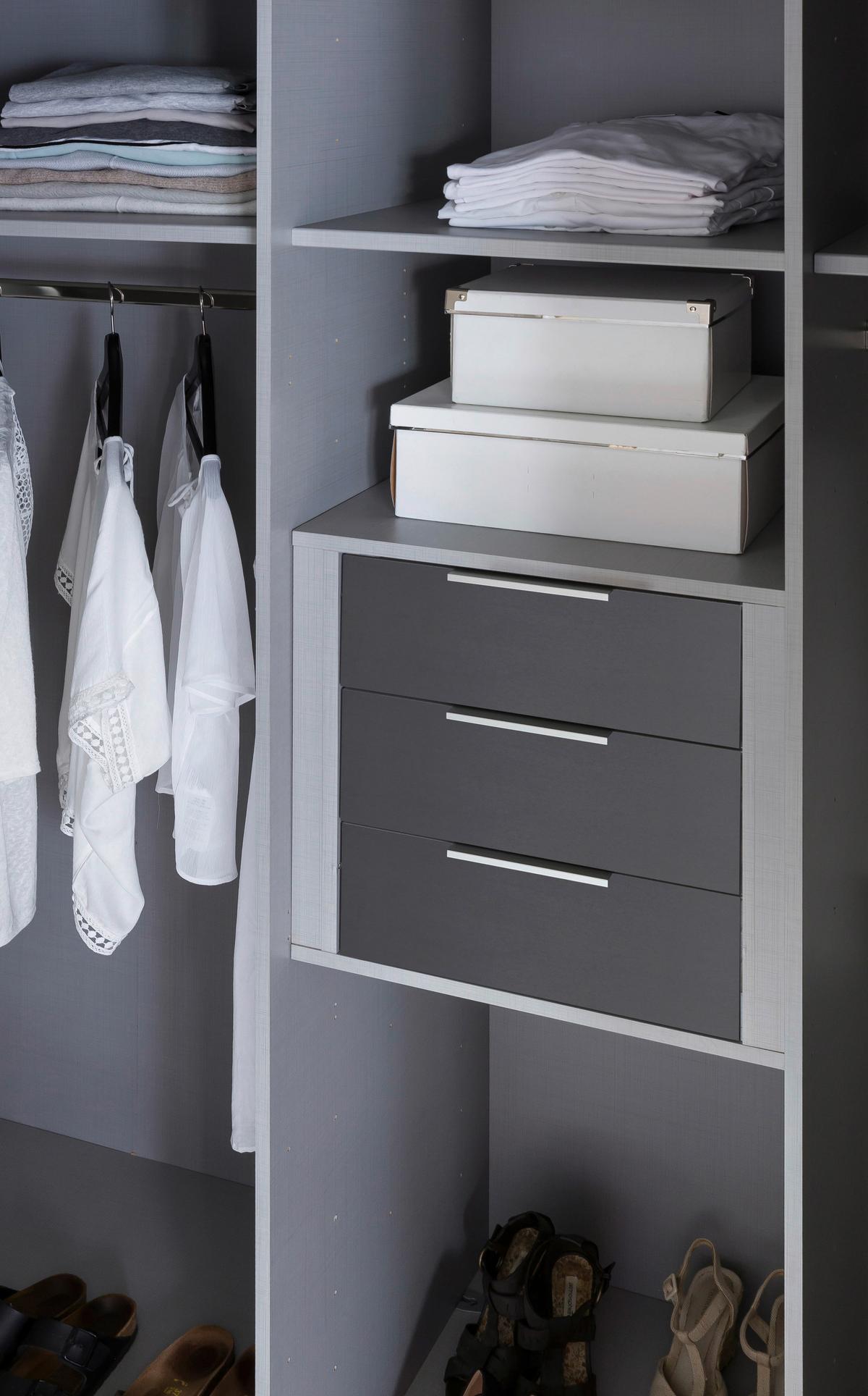 Schubkasteneinsatz Schubkasteneinsatz - Grau, MODERN, Holzwerkstoff (43/51/50cm) - MID.YOU