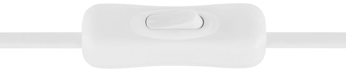 Tischlampe Irene Weiß Mit Schalter - Weiß, Basics, Kunststoff/Metall (25/35cm) - Globo