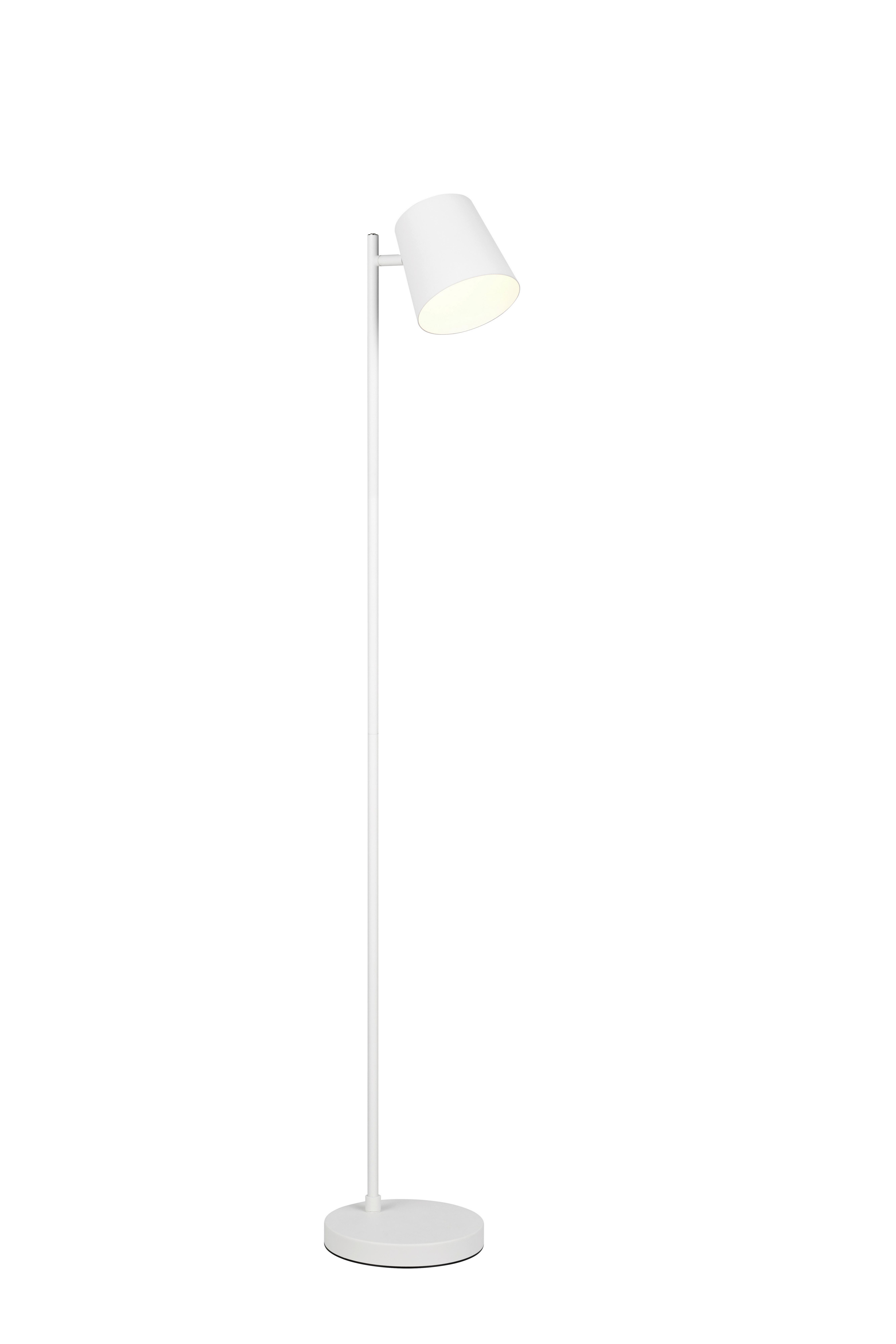 Akku-Stehleuchte Blake Weiß D: 20 cm - Weiß, KONVENTIONELL, Metall (20/125cm)